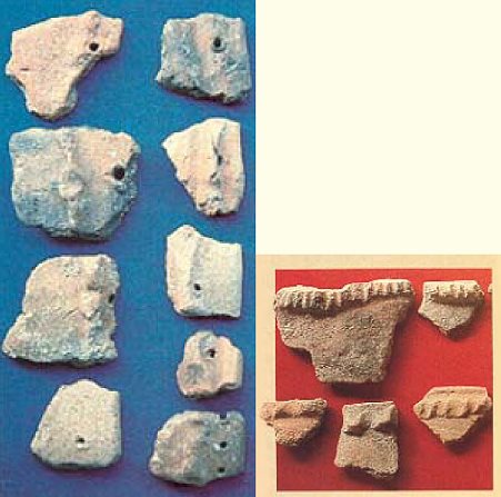 fragments de poteries